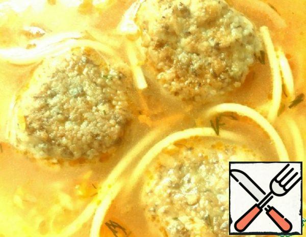 Soup with Lentil Meatballs Recipe