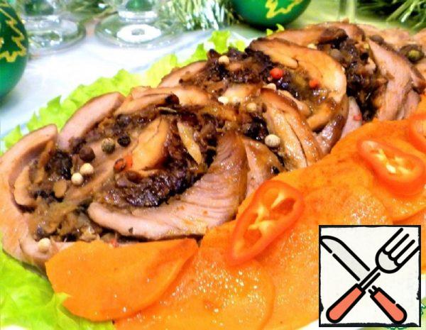 Turkey Roll with Ginger Carrots Recipe