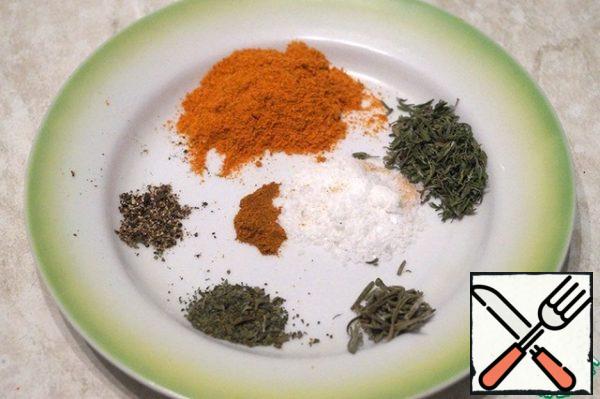 Prepare all the necessary spices.