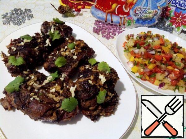 You can serve these two dishes and meat and salsa separately, each takes as much as he needs.