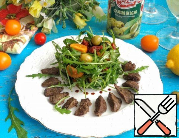 Salad with Arugula and Chicken Liver Recipe