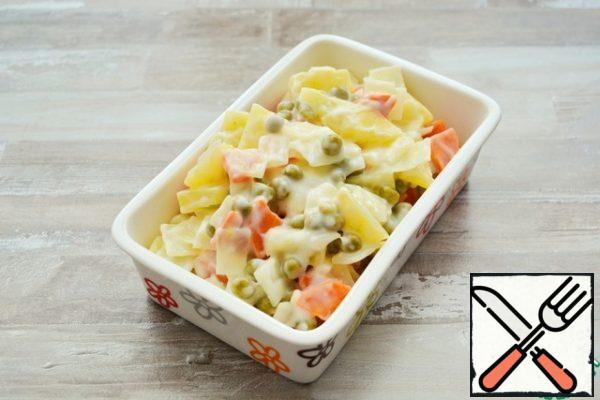 These vegetables can be an excellent side dish for steamed cutlets, boiled meat, chicken or fish. Or it will become an independent dish for lunch or dinner.