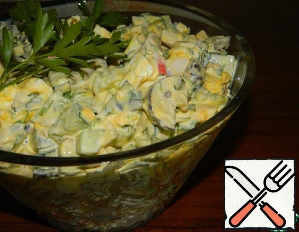 Salad with Fresh Mushrooms Recipe
