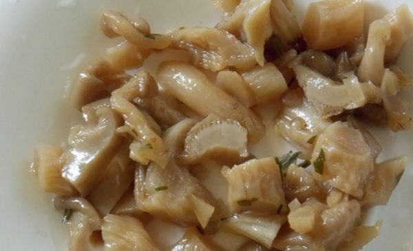 Wash and chop the mushrooms if they are large. I have oyster mushrooms.
