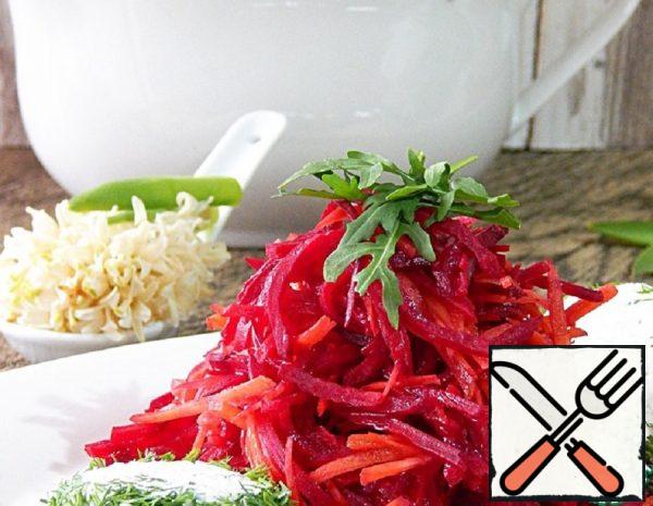 Beet Salad with Savory Cottage Cheese Recipe