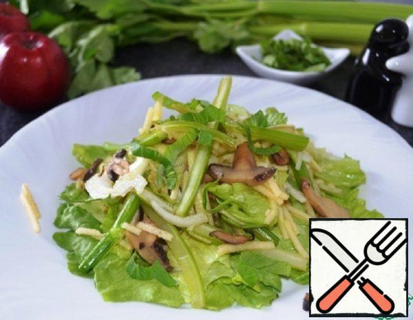 Warm Salad with Celery and Apple Recipe