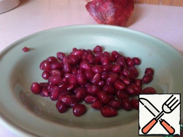 To clean a pomegranate.