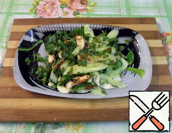 Korean Cucumber and Coriander Salad Recipe