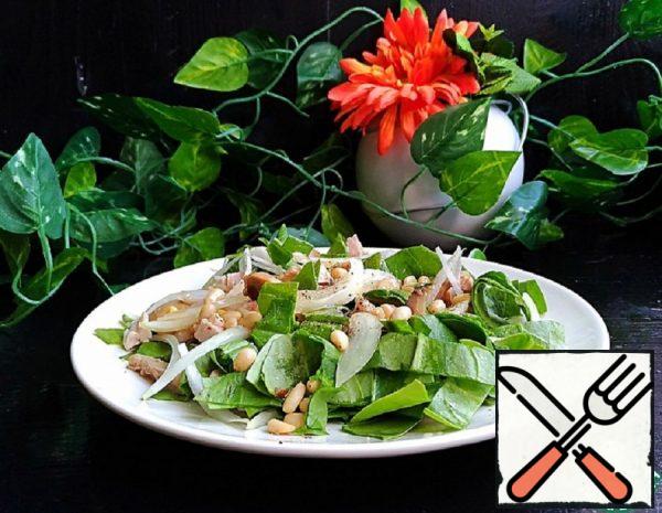 Salad with Spinach, Chicken and Mushrooms Recipe