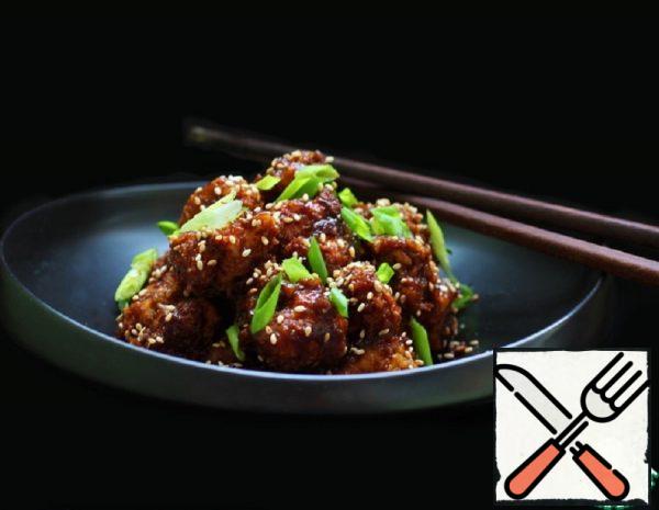 Cauliflower in sticky Chinese Sauce Recipe