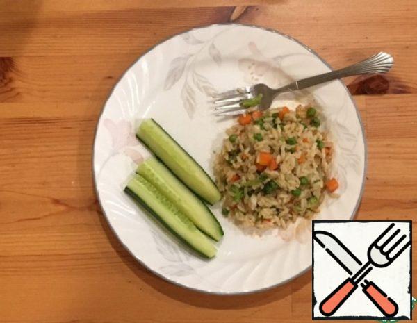 Chinese Rice with Vegetables and Soy Sauce Recipe