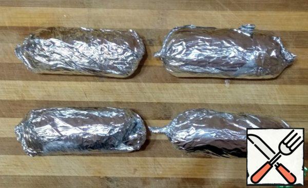 Wrap in foil and put in the refrigerator for a couple of hours.