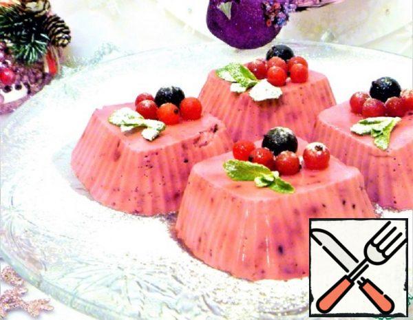 Cream Dessert "Panna Cotta with Berries" Recipe