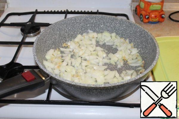 Add one finely chopped onion.