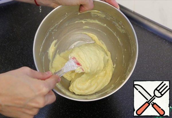 Then zest and puree. This is the dough that should turn out.