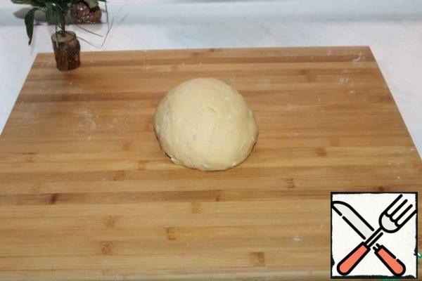 Knead a homogeneous dough. Transfer the dough to the bag and let it rest for 20 minutes.