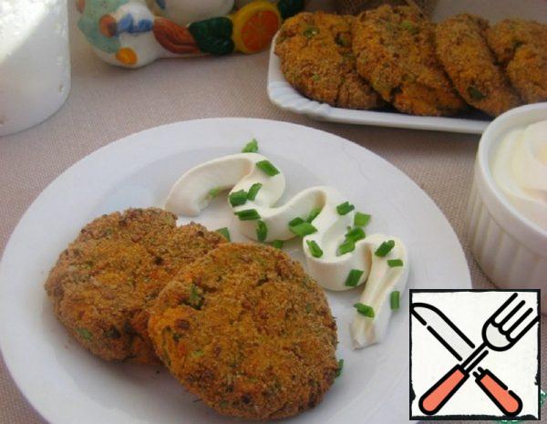 Potato Cutlets with Feta and Peas Recipe