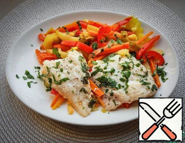 Steamed Cod Fillet with Vegetables Recipe