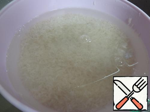 Rice is washed 6-7 times, until clear water.