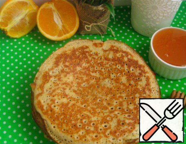 Orange Pancakes with Cinnamon Recipe