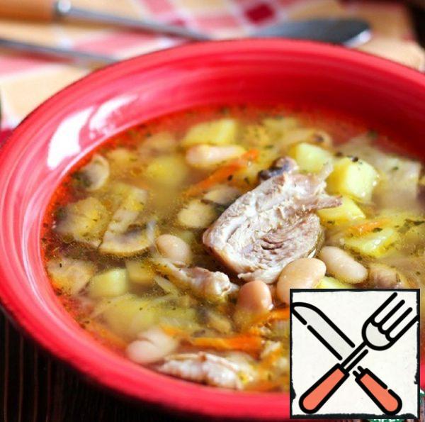 Chicken Soup with White Beans Recipe