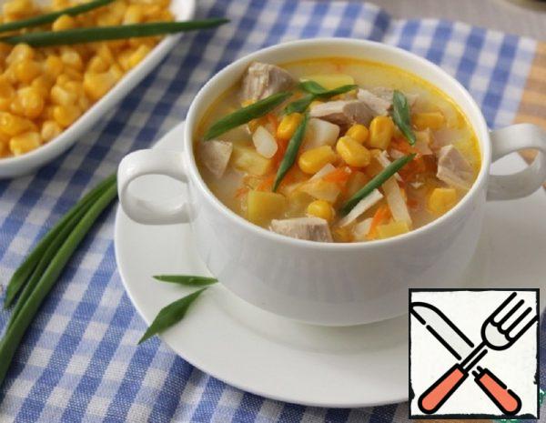 Cheese Soup with Corn Recipe