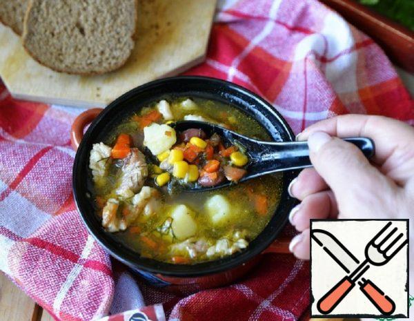 Thick Soup with Beans and Corn Recipe