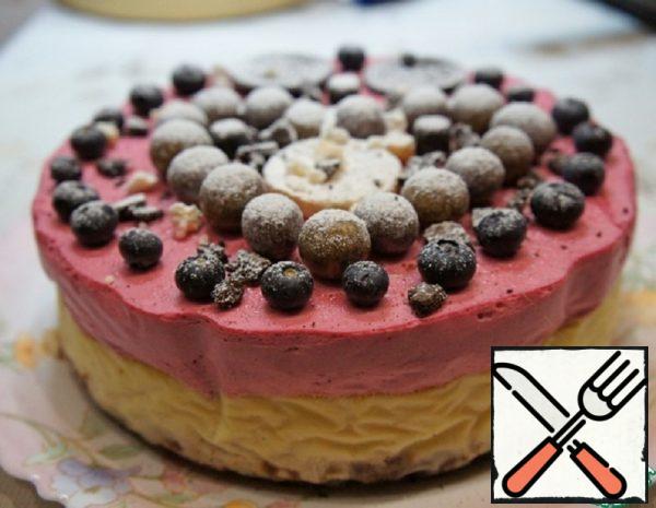 Cheesecake with Cranberry Mousse Recipe