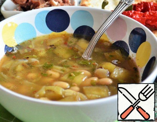 Bean-Eggplant Soup Recipe