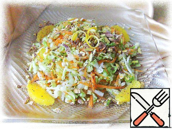 Cabbage Salad with Orange and Pistachios Recipe