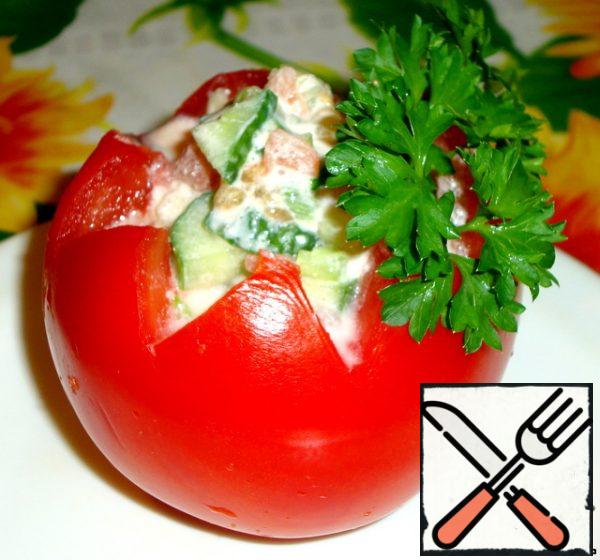 This tomato will decorate any dish.