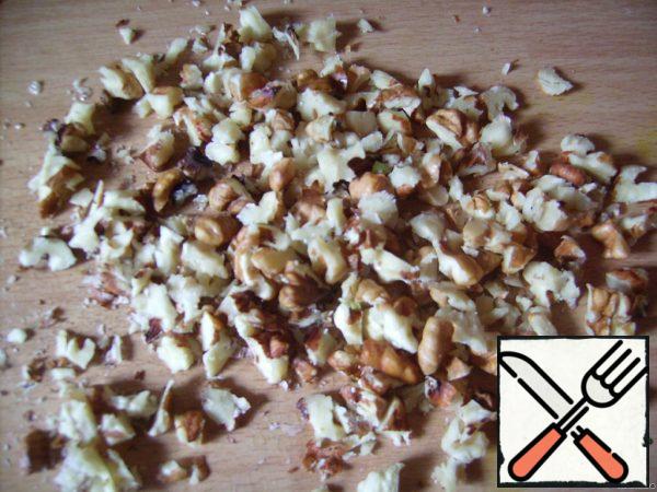 we tear it into not very large pieces.