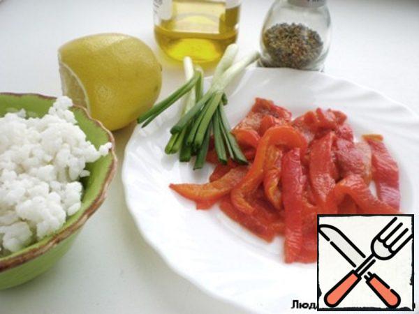 Salad with Rice and Peppers Recipe