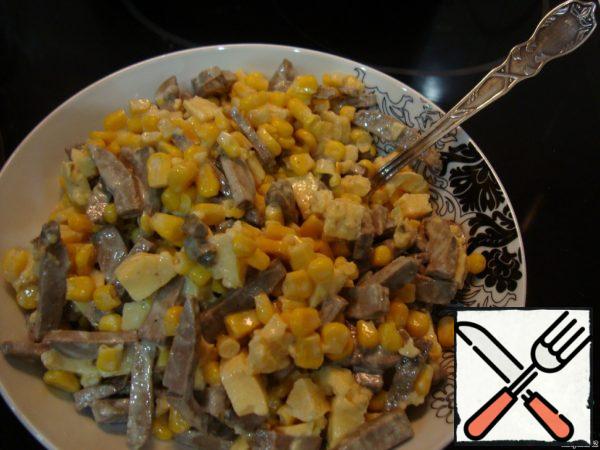 Light Salad with Liver Recipe