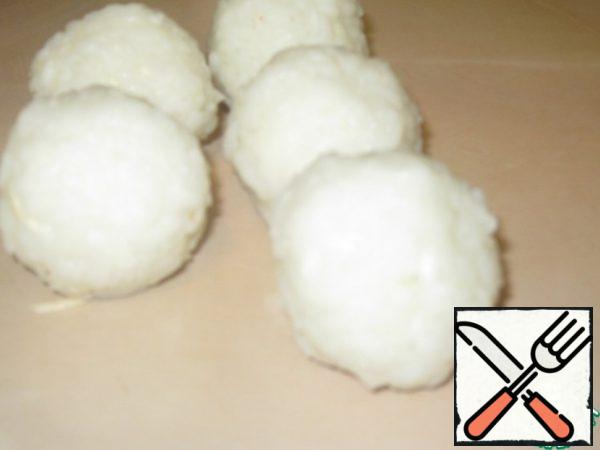 Here are our rice balls.