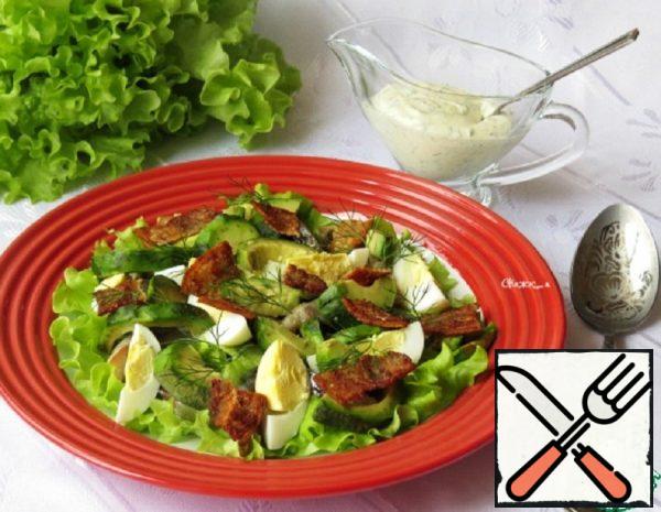 Salad with smoked Fish and Avocado Recipe