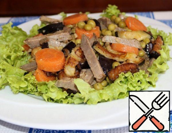 Eggplant Salad with Beef Recipe