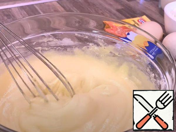 And mix well so that there are no lumps.