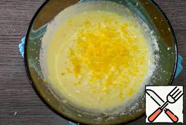 Add lemon zest.