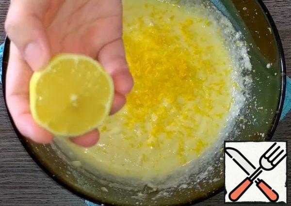 Add the juice and stir.