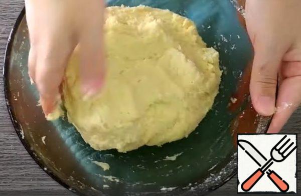 And then knead the dough with your hands. The dough should be soft and quite sticky.