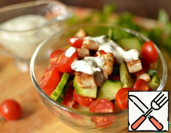 The Salad with pickled Cucumbers Recipe