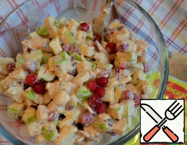 Salad with Cranberries and Apple Recipe