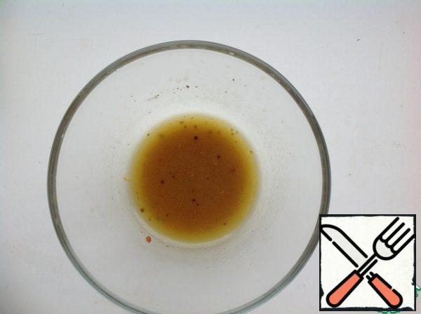 For dressing, whisk lime juice and olive oil in a small bowl. Add salt and pepper to taste and whisk again.