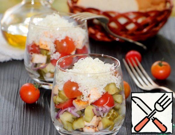 Vegetable Salad with Chicken Fillet Recipe