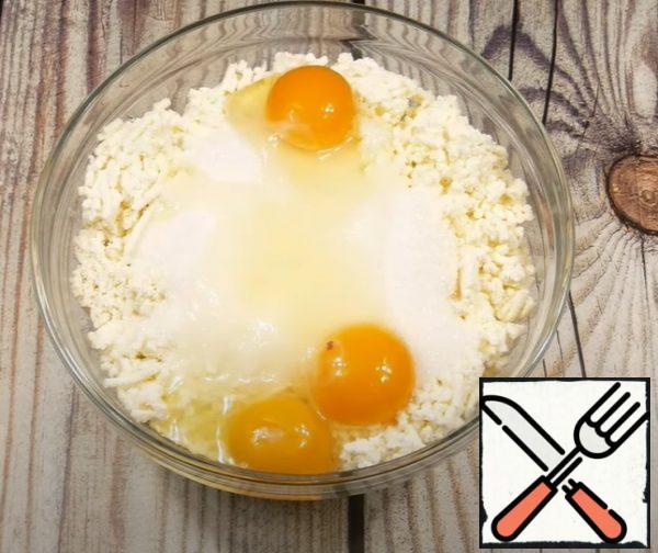 Add eggs.