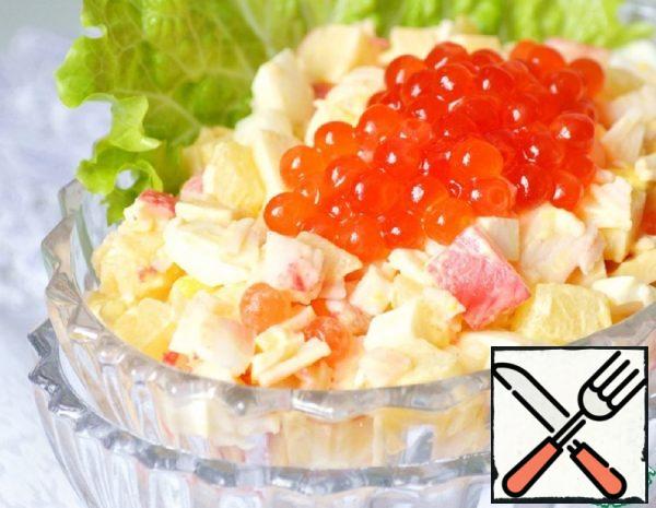 Crab Salad with Caviar Recipe