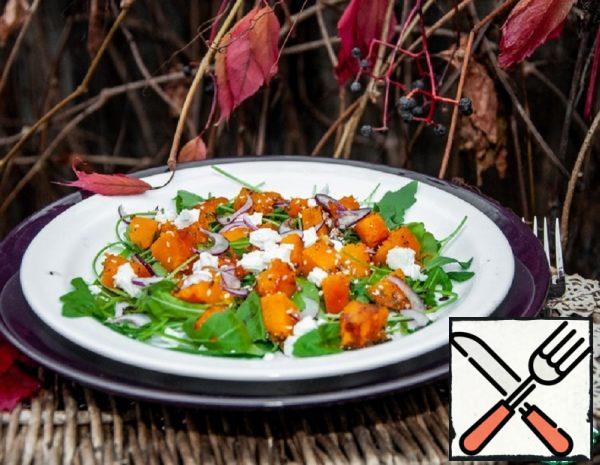 Salad with baked Pumpkin and Feta Recipe