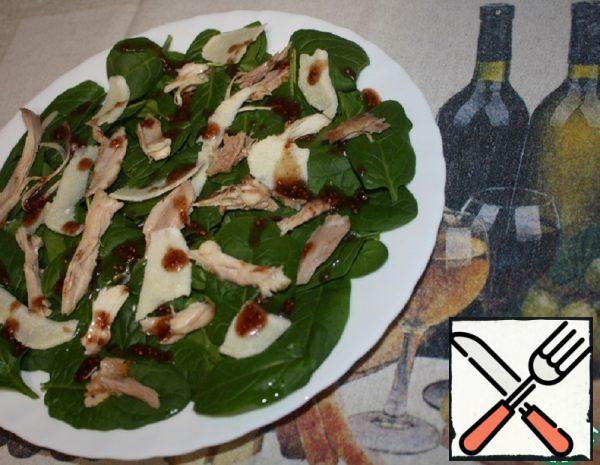 Salad with Spinach and Chicken Recipe