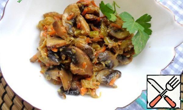 Mushroom Saute with Zucchini Recipe
